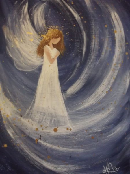 Ангел акварель