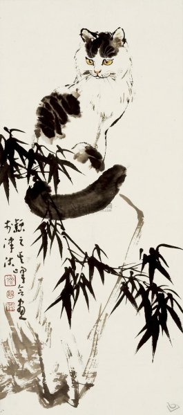 Китайская живопись коты