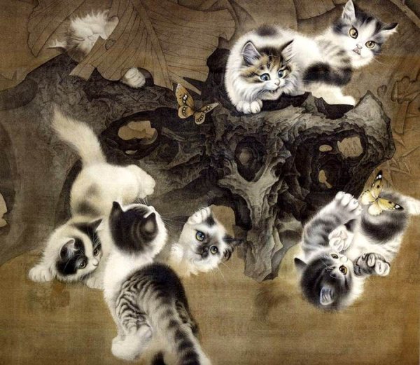 Художник Сюй Синьци и его кошки