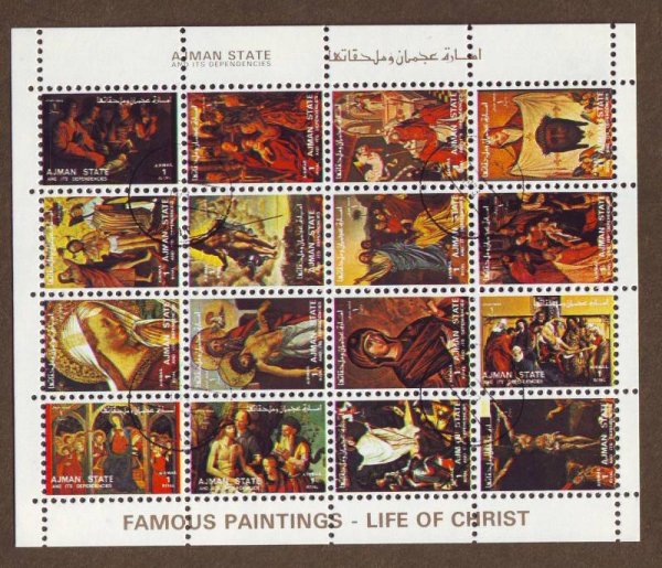 Ajman марки живопись