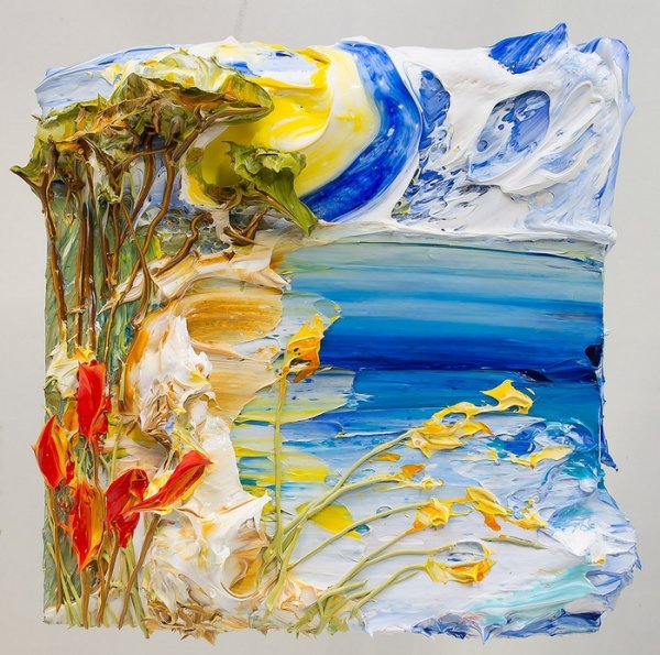 Объемная живопись мазками