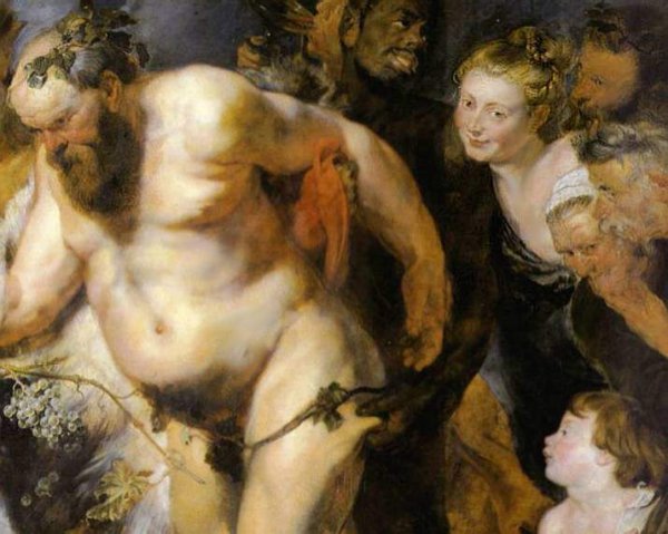 Питер Пауль Рубенс. Пьяный силен. 1618