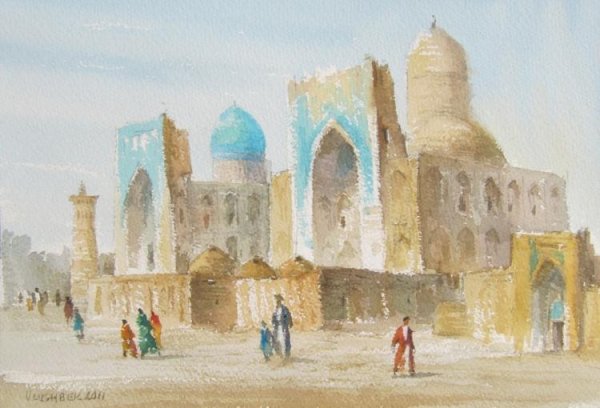 Регистан Самарканд картины