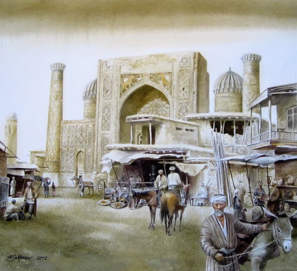 Бурэ художник картина Самарканд
