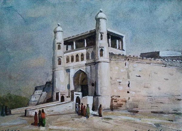 Самарканд Регистан живопись