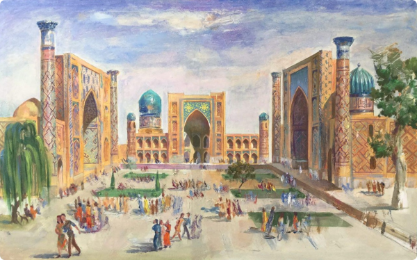 Художник Петр котов Бухара