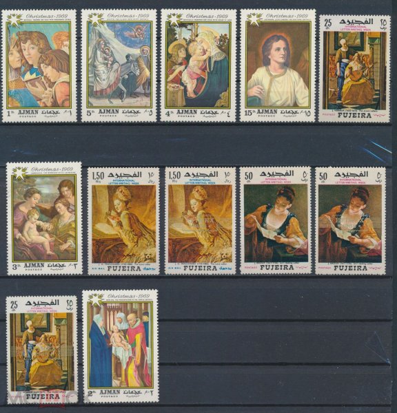 Космонавтика. Марки Фуджейры. 1966