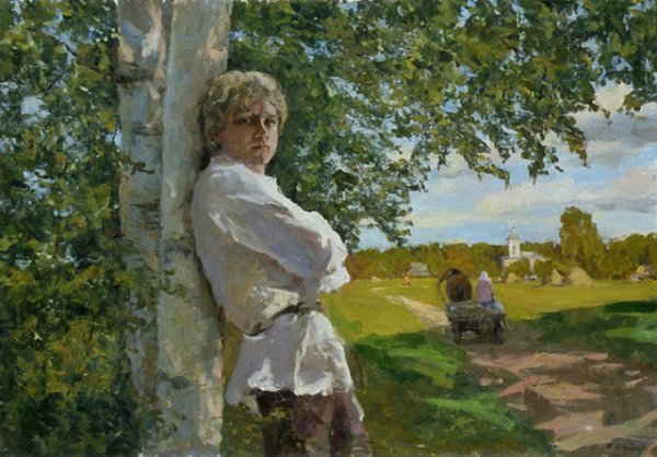 Сергей Есенин в деревне