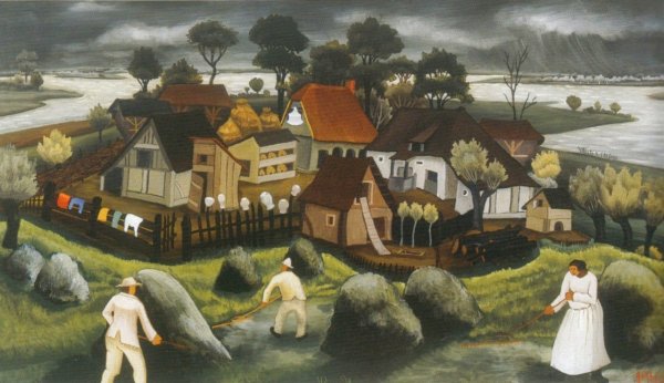 Наив искусство картины