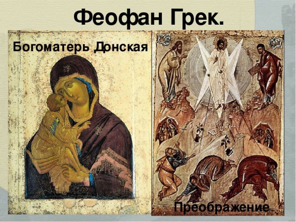 Фреска . Богоматерь, Феофан Грек.