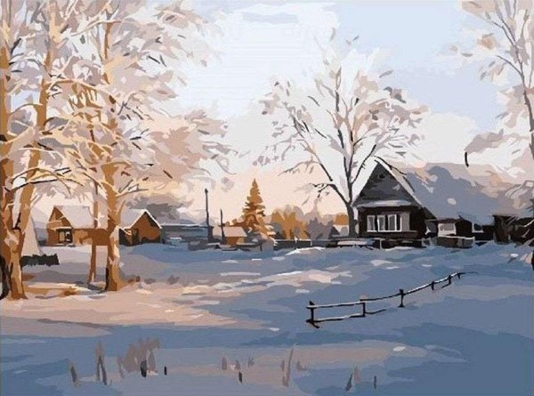 Александр Александровский зима в деревне