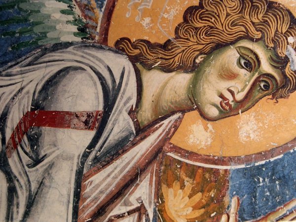 Архангел Гавриил фреска Курбиново