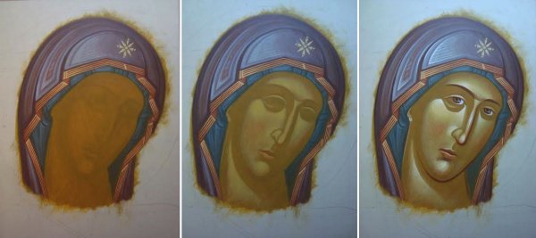 Техника плави в иконописи