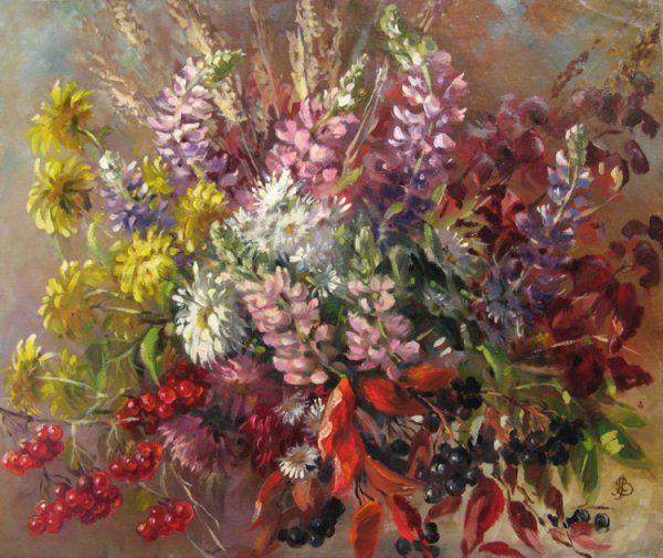 Зинаида Ведешина. Осенний букет