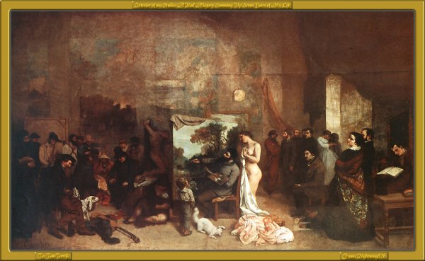 Курбе мастерская художника 1855