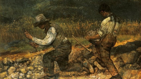 Густав Курбе дробильщики камней