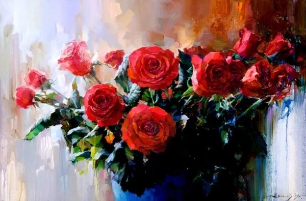 Художник Олег Тимошин картины цветы