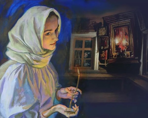 Православная женщина живопись
