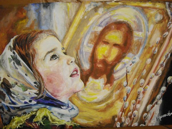 Дети в храме картина