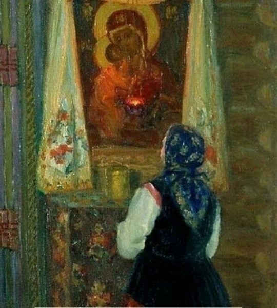 Молящаяся женщина в живописи