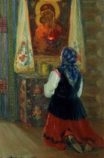 Молящиеся в живописи