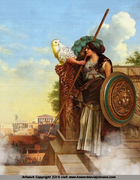 Афина Паллада живопись