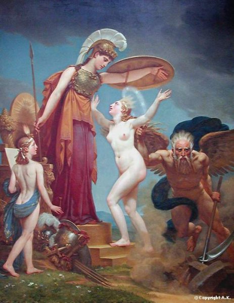 Афина Паллада живопись