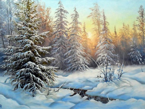 Зимние пейзажи Юрия Корникова