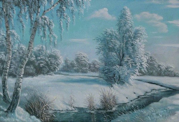 Художник Владимир Воробьев. Зимние пейзажи