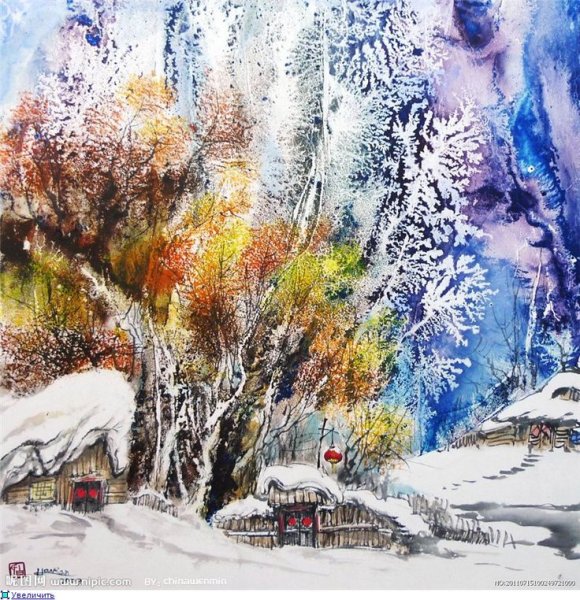 Нина Петровская художник зимний пейзаж