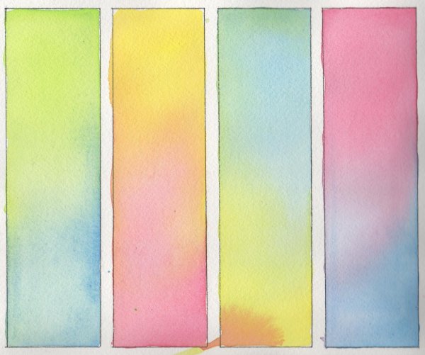 Акварельная растяжка