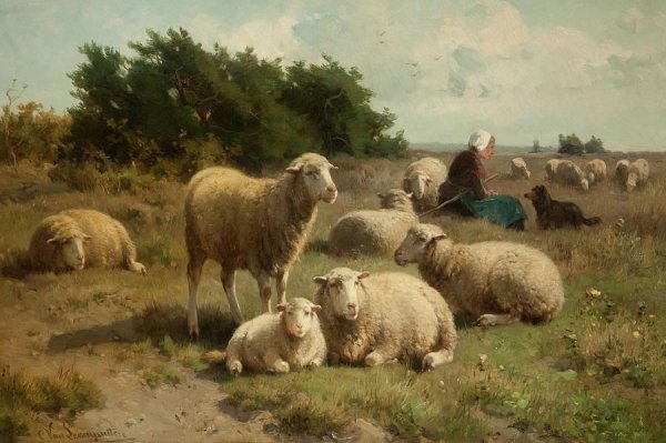 Уильям Хант картины овцы