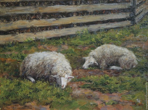 Картина овечки