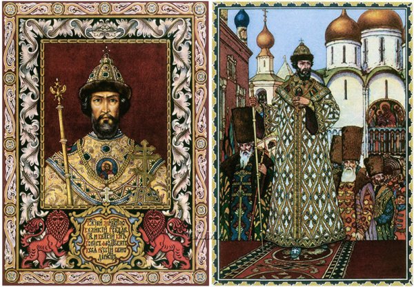 Борис Годунов на троне