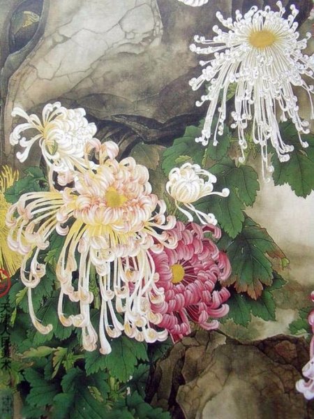 Хризантемы в японской живописи