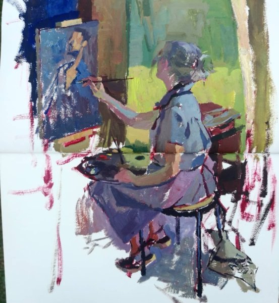 Многофигурная композиция Академия Репина