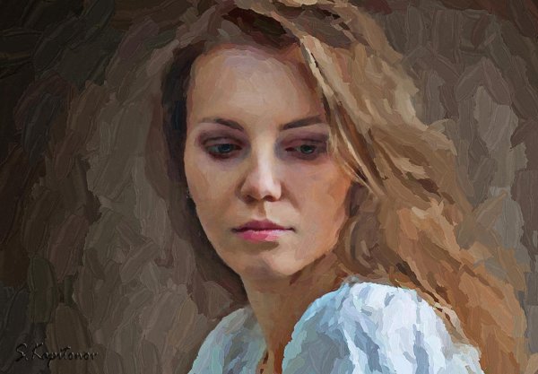 Портрет стилизованный под живопись
