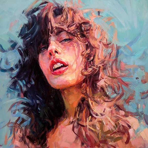 Портрет мастихином