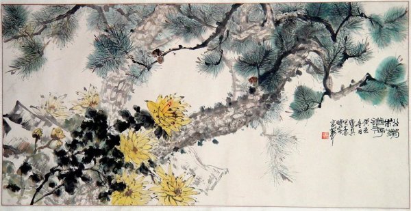 Современная китайская живопись гохуа