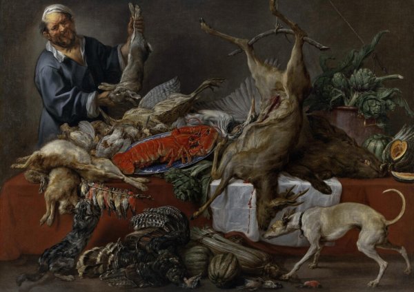 Повар у стола с дичью Якоб Йорданс