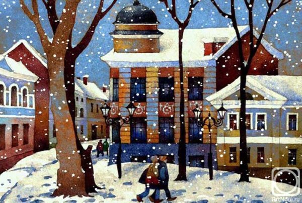 Картина снег идет