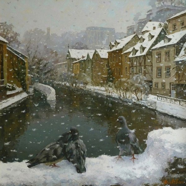 Левин художник зимний Люксембург