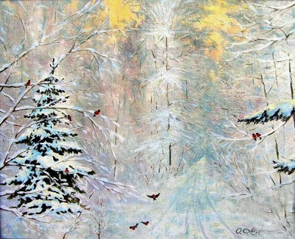 Художник Александр Свиргун картины зима