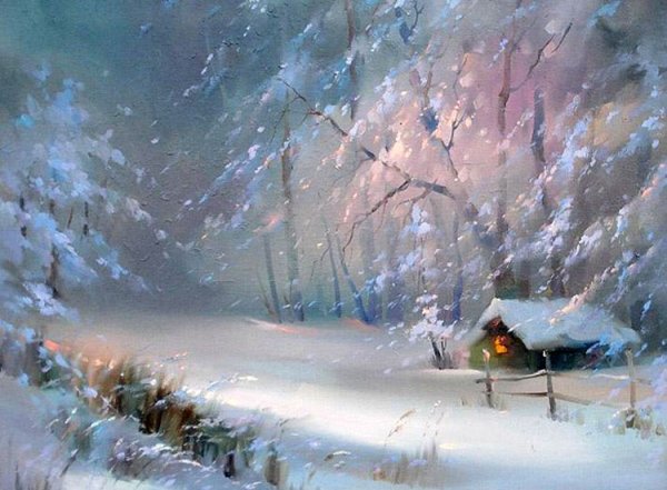 Метель. Художник Владимир Куликов
