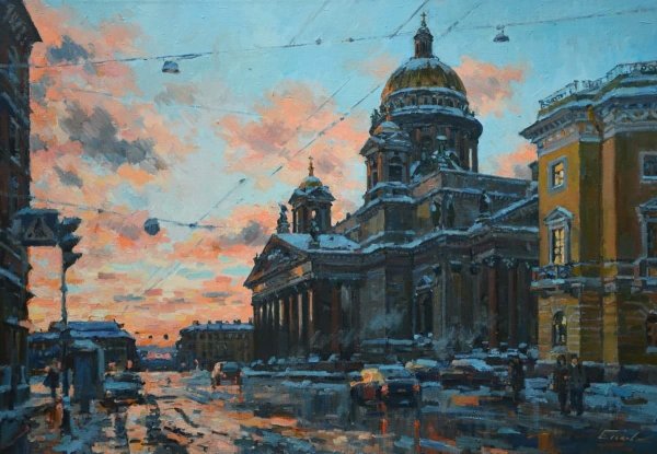 Санкт - Петербург на картинах Павла Еськова