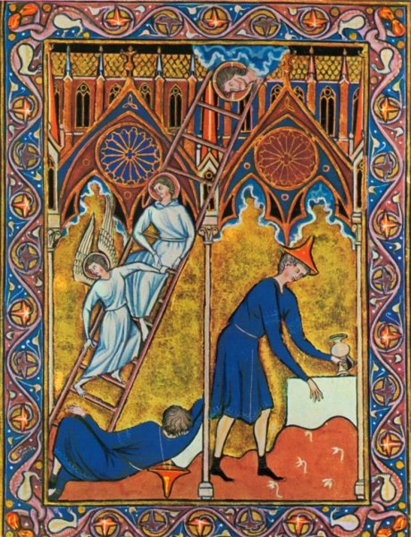 Псалтырь Людовика Святого миниатюра