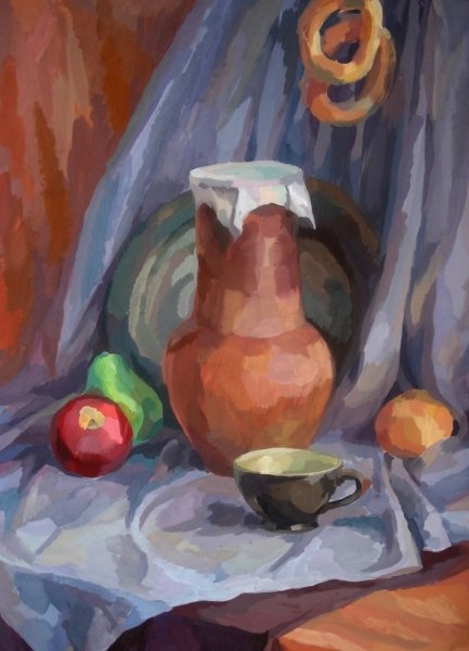 Натюрморт гуашью Академическая живопись