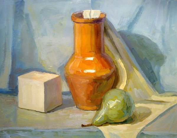 Натюрморт гуашью простой