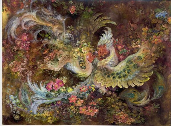 Птица Симург картина