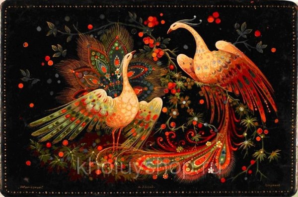 Сирин Райская птица Палех